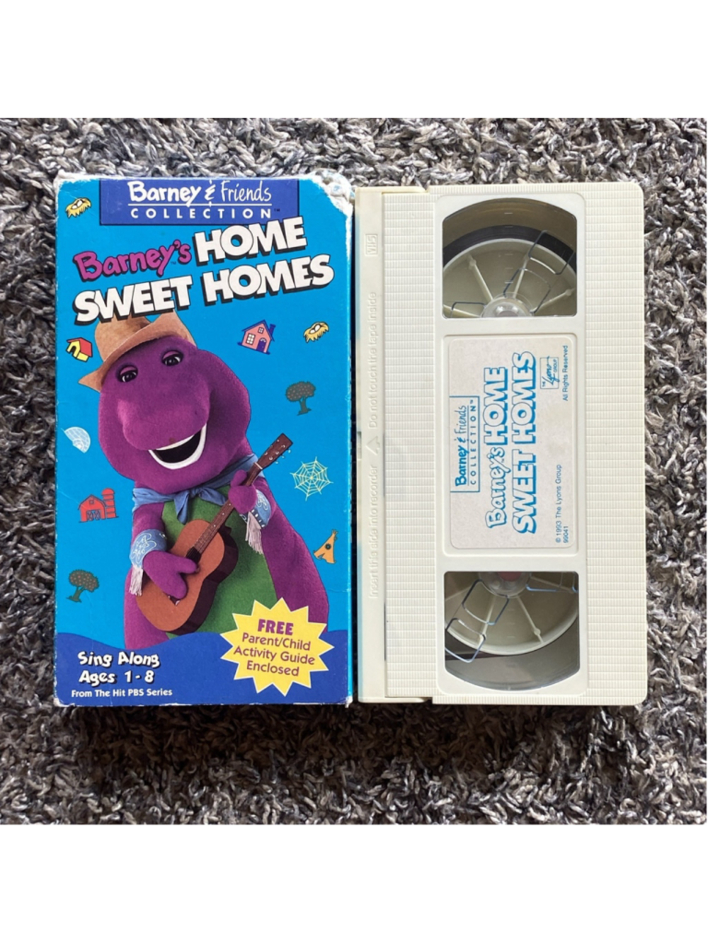 Barney: Barneys Home Sweet Homes VHS Tape 1993 Kids Cartoon TV Show Series